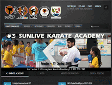 Tablet Screenshot of karatesangalhos.com